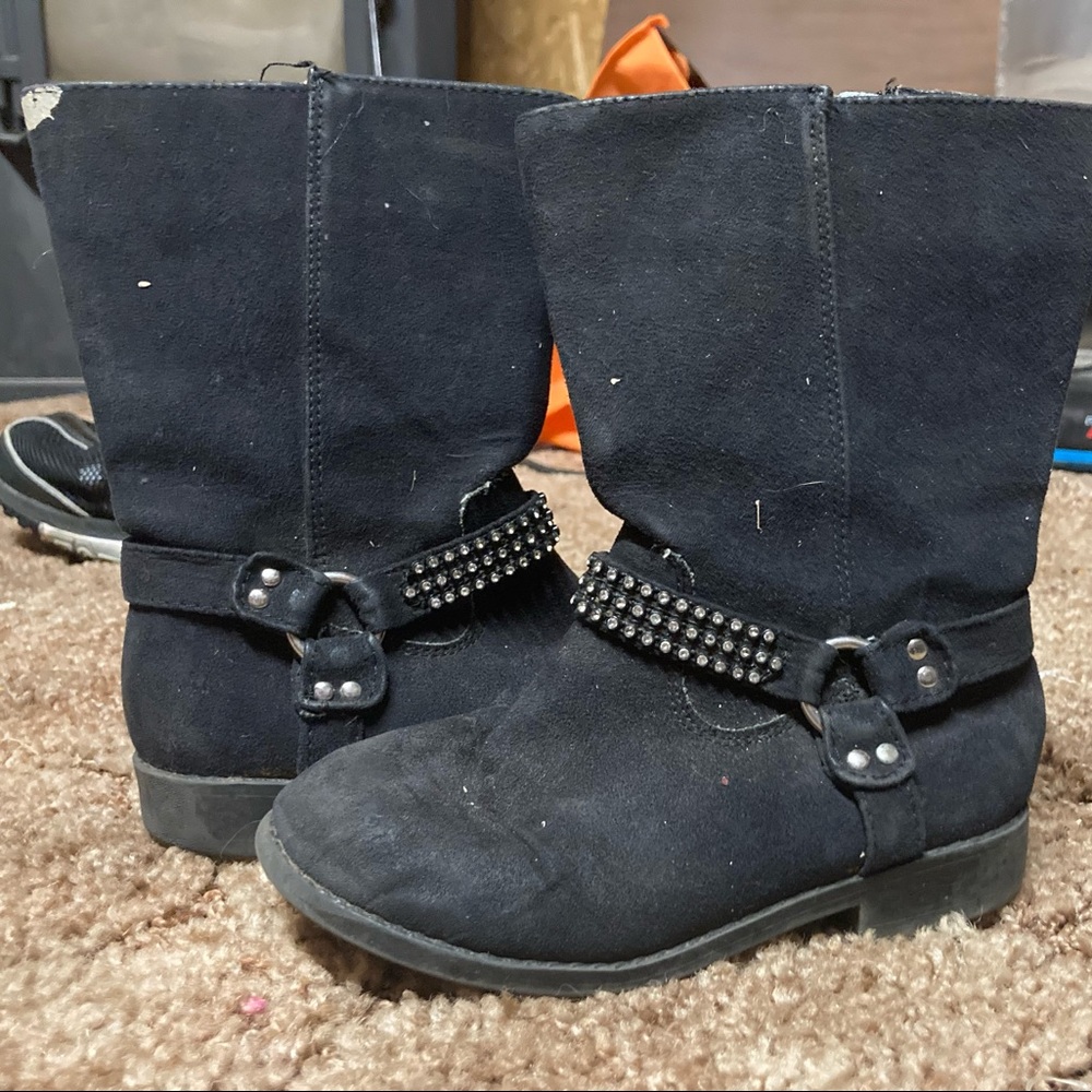 Little Girls Zip Up Boots Size 9
